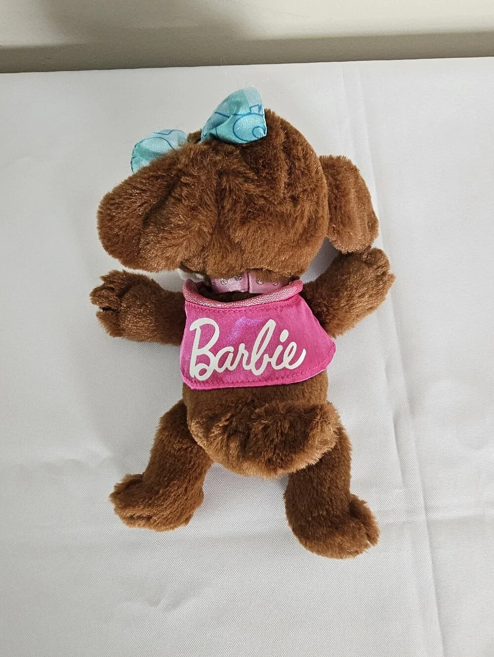 Barbie Great Puppy Adventure Puppy Plush Stuffed Animal Brown Pink Jacket